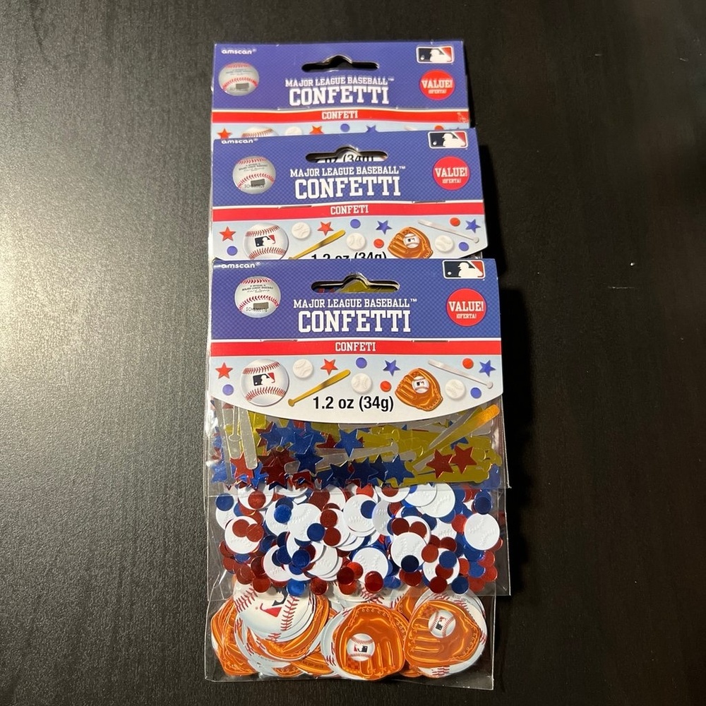 MLB Party Confetti’s Bundle 3pk